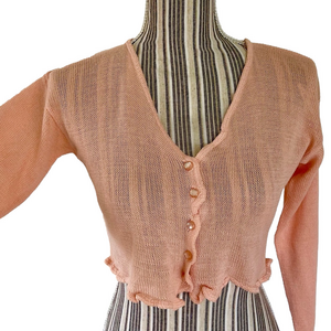 💕DANSKIN Cropped sweater Peach size medium